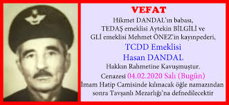 DANDAL AİLESİNE BAŞSAĞLIĞI DİLERİZ..