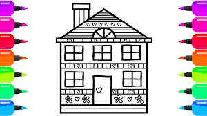 The rosary is such a beautiful. Coloring Colorful House Paint For Toddlers And Drawing For Kids