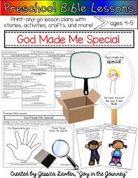 Teach Your Preschoolers That God Made Them This Resource Includes Print And Go Lesson Plans With Stories Preschool Bible Lessons Preschool Bible Bible Lessons