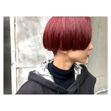 赤のダブルコーティング ブリーチなしで明るくし続けた髪に 赤のダブルカラーを hairstyle haircolor shorthair bob redhair red fashion mode streetfashion ヘ 髪 色 レッドヘアカラー ヘアカット