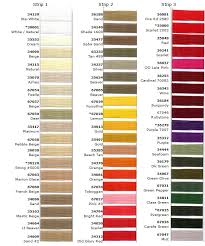 Anefil Anecord Nylon Thread Color Chart