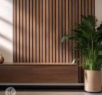 Slatpanel® Luxe American Walnut Acoustic Wide Slat Wood Wall Panels