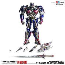Transformers 5 autobots optimus prime bumblebee hound hotrod drift cogman crosshair car robot toys duration. Optimus Prime Collectible Figure By Threea Toys Premium Scale Collectible Series Transformers The Last Knight Bunker158 Com