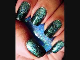 Maybe you would like to learn more about one of these? Black Teal Blue Glitter Nails Aka Falling Star Youtube