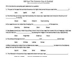 Bill Nye The Science Guy Eyeball Video Follow Along Sheet By Bmw2182 Teaching Resources Tes Science Guy Bill Nye Science