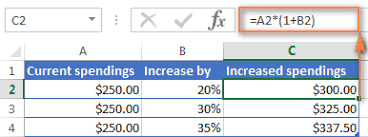 For example, if the retailer wants to increase all prices by 20 percent to compensate for increased expenses, they can use the following formula How To Calculate Percentage In Excel Percent Formula Examples