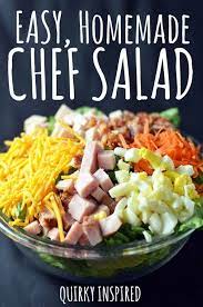 Chef Salad Resire That ѕ Crisp Creamu Perfestion Chef Salad Recipes Salad Recipes For Dinner Easy Salad Recipes