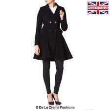 Designed to keep you dry in the rain. De La Creme Women S Wool Blend Fit And Flare Coat De La Creme Fashions