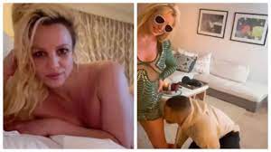 Britney Spears Topless Images, Picture, Video: Britney Spears stips down to  film topless video in bed; raises eyebrows with clip of man licking her leg  amidst divorce drama | - Times of India