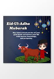 (the jewish and christian religions believe that according to genesis 22:2, abraham took his son isaac to sacrifice.) Eid Ul Adha Mubarak Facebook Post Psd Free Download Pikbest