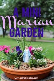 A Miniature Marian Garden Marian Garden Prayer Garden Fairy Garden