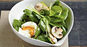 Salade De Pousses D Epinards Aux œufs Mollets Recette Cuisine Dietetique Oeuf Mollet Salade