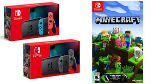 You'll find it either standalone at the usual retail price of £279.99, or with additional goodies for a little more New Nintendo Switch Bundle Includes Minecraft For Free