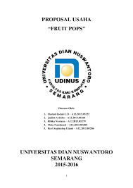 000 per porsi adalah rp 1.200.000. Doc Proposal Usaha Fruit Pops Disusun Oleh Husni Assadali Academia Edu