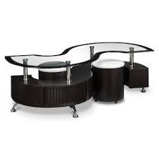 Your item has been added to the cart. Leon 039 S Serpentine Coffee Table With Two Ottomans Redflagdeals Com