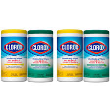 Clorox 75 Count Crisp Lemon And Fresh Scent Bleach Free Disinfecting Wipes 4 Pack C 205680948 The Home Depot