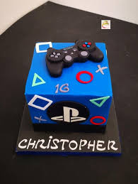 Ps3 Cake By Ruth Gatoandcake Playstation Cake Video Game Cakes Ps4 Cake
