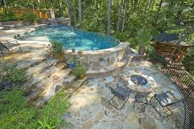 28 Creative Ideas For Landscaping Around Above Ground Pool Sloped Backyard Small Pool Design Backyard Pool