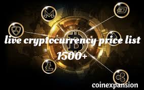 live cryptocurrency prices list 1700 altcoins live price