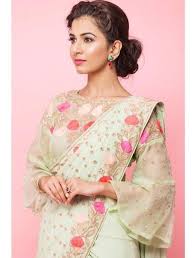 Beautiful Bell Sleeves Blouse Saree Surbhishah Bell Sleeve Blouse Indian Lehenga Blouse Designs Draped Dress