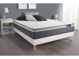 Précision du soutien et grand confort ! Ensemble Matelas Actiflex Plus 160x200 Ressorts Ensaches Memoire De Forme Maxi Epaisseur 7zones Confort Sommier Kit Blanc Actflepluens160200skb Vente De Actisom Conforama