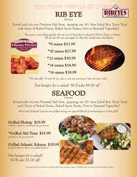 Maybe you would like to learn more about one of these? Online Menu Of Ribeyes Steakhouse Restaurant Henderson North Carolina 27537 Zmenu