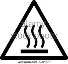 Hot Surface Icon Safety Graphic Information Symbol Risk Notice Attention Mark Caution Vector Design Stock Vector Image Art Alamy