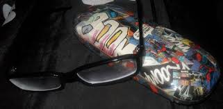 Dethstroke The Terminator Decoupaged Comic Book Pop Art Sunglasses Glasses Hard Case Holder Sunglasses Hardcase Comic Books