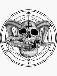 Pin By Mariam Gonzalez On Illustration Satan Drawing Skull With Horns Skulls Drawing