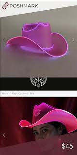 Authentic Neon Cowboys Cowboy Hat Cowboy Hats Pink Cowboy Pink Cowboy Hat
