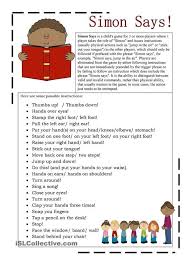 Simon Says For Lining Up English Lessons Simon Says Teaching English