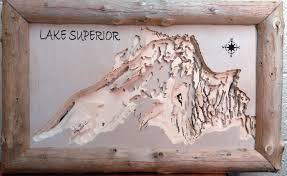 Map Of The Week Superior Wooden Bathymetry