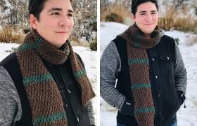 The pattern you have been waiting for. Alpine Stitch Scarf A Men S Crochet Scarf Pattern