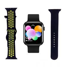 It got a similar design, with its crown button, rounded corners, and curved edge. T500 Plus Smart Watch Series 5 With 2 Straps Black Alaadin Pk