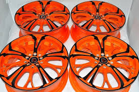 Black And Orange Rims 4 New Ddr R25 17x7 5x100 114 3 40mm Orange Black 17 Wheels Rims Wheel Rims Rims 17 Wheels