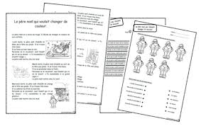 Le Pere Noel Qui Voulait Changer De Couleur Noel Comprehension De Lecture Calendrier De L Avent Maternelle