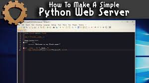 It is a micro web framework written in python. How To Make A Simple Python Web Server Youtube