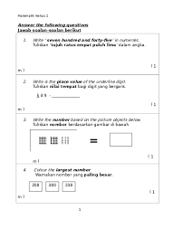 Kupasan mutu jawapan, soalan kbat, soalan sebenar peperiksaan spm. Top Pdf Akhir Tahun 2015 Tahun 3 Matematik 123dok Com