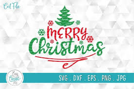 Download Merry Christmas Cut File For Cricut Graphic By Easyconceptsvg Creative Fabrica SVG Cut Files