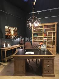 It's quite simple really, a partners desk is a single desk that was designed to accommodate two people at the same time, i.e. Country Style Double Oak Partner Desk With Leather Desk Top Living Shop Webshop