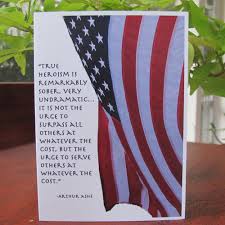 Arthur ashe — american athlete born on july 10, 1943, died on february 06, 1993. American Flag Cutie And Noodle Card Company