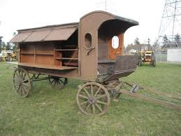 Horse Drawn Library Wagon Ca 1920 S Antique Wagon Horse Drawn Wagon Horse Wagon