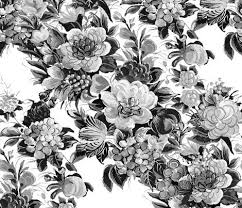 Black And White Floral Fabric Colorful Fabrics Digitally Printed By Spoonflower Mid Century Modern Flower Cocktail Black And White Floral Throw Pillows Modern Flower Modern Floral