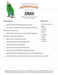 Free Bible Quiz Jonah With Images Bible Quiz Bible Stories For Kids Bible Study For Kids