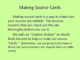 Just like your about us page template on your website, your business card needs to explain what you do, convey a sense of trust, and introduce your brand. Evaluating Sources And Making Source Cards Infohio Org
