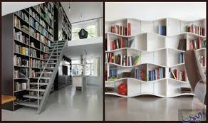 تصاميم عصرية ومميزة للمكتبات المنزلية تزي ن منزلك Home Decor Home Bookcase