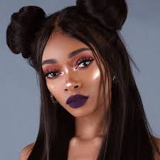 Hair Moodhairinc Onyxmood Eyes Hudabeauty Desert Dusk Palette Highlight Meltcosmetics Gold Ore Li Brunette Makeup Brown Girls Makeup Hair Makeup