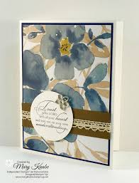Stampin Up English Garden Designer Series Paper With Trust God Stamp Set And Botanical Garden Jewels Stamping Up Cards Flower Cards Stampin Up Cards