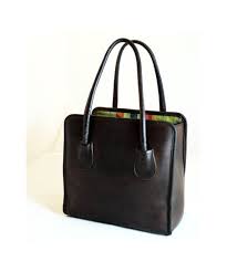 Sale 1960s Coach Bonnie Cashin Shopper Lunch Box Purse With Stripe Lining Coach Vintage Handbags Vintage Coach Bags Bonnie Cashin