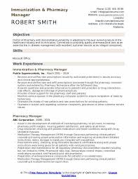 The creation of various cv templates has prompted a specified cv format for pharmacists as well. Pharmacy Manager Resume Samples Qwikresume